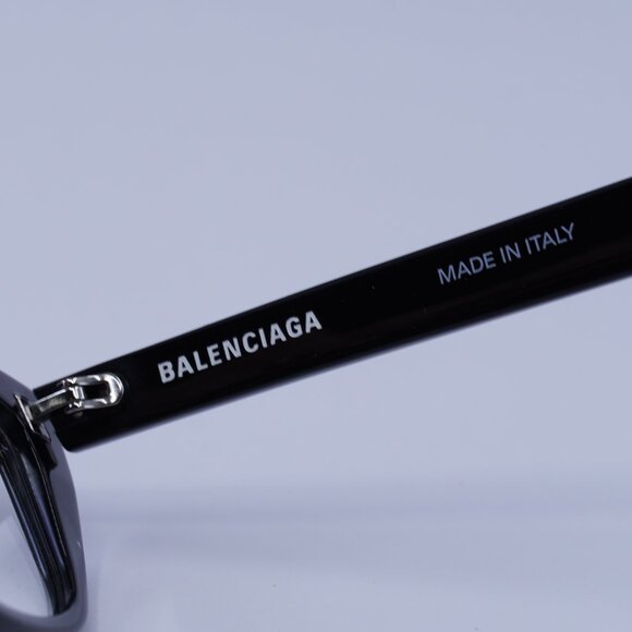 Balenciaga BB0063O 001 Eyeglasses Black 52mm Cat Eye Frame - Picture 8 of 10